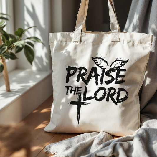 PRAISE THE LORD TOTE BAG