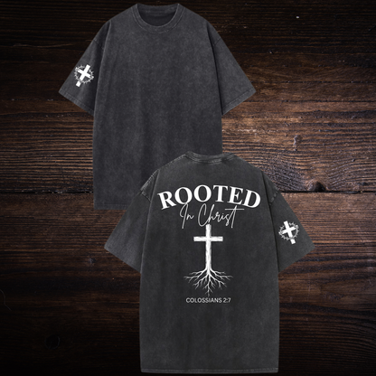 ROOTED IN CHRIST OVERSIZED T-SHIRT