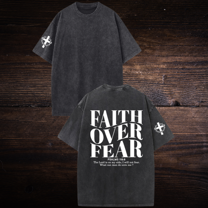 FAITH OVER FEAR OVERSIZED T-SHIRT