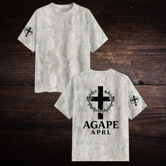 AGAPE APRL CAMO T-SHIRT