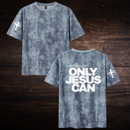 ONLY JESUS CAN CAMO T-SHIRT