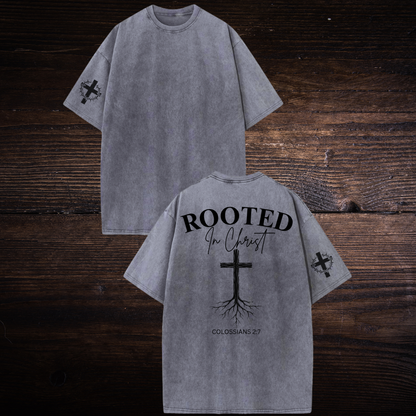 ROOTED IN CHRIST OVERSIZED T-SHIRT
