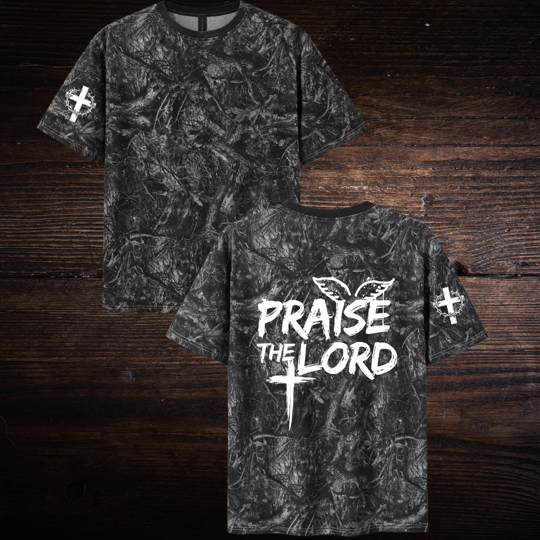 PRAISE THE LORD CAMO T-SHIRT