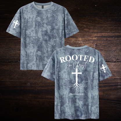 ROOTED IN CHRIST CAMO T-SHIRT