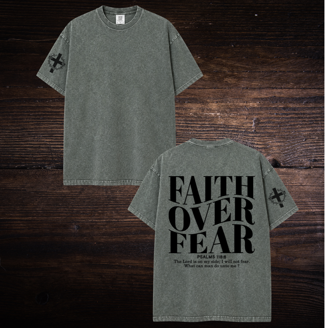 FAITH OVER FEAR OVERSIZED T-SHIRT