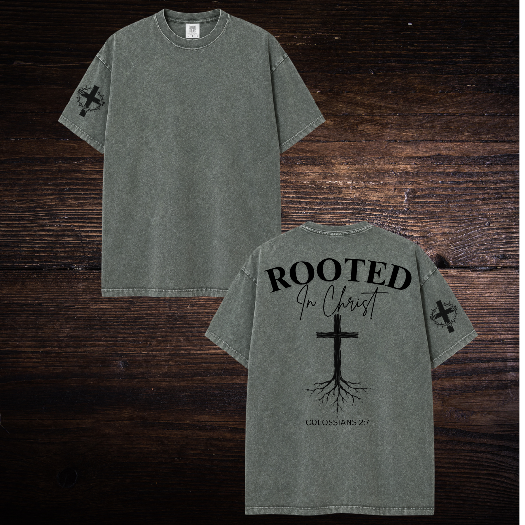 ROOTED IN CHRIST OVERSIZED T-SHIRT