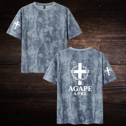 AGAPE APRL CAMO T-SHIRT