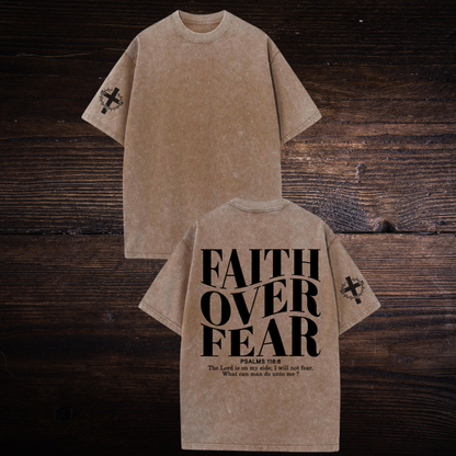 FAITH OVER FEAR OVERSIZED T-SHIRT